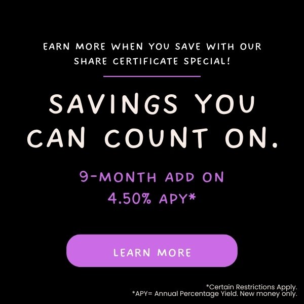 savings you can count on don't miss out on our 9 month certificate special click to learn more