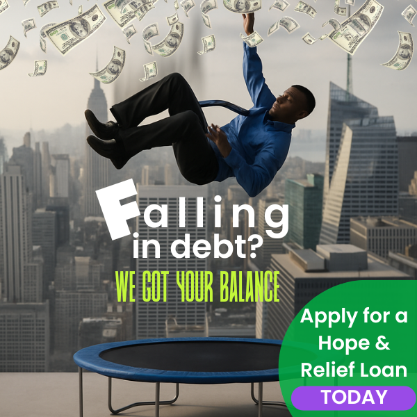 Falling debt? We got your balance. Click to apply for a hope and relief loan.