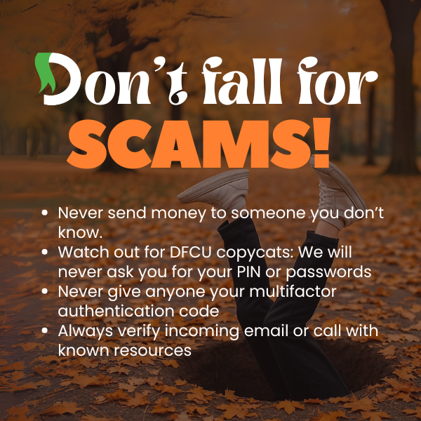 Don't fall for scams!