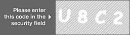 captcha code for visual authentication  letter U number 8 letter C number 2