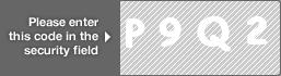 captcha code for visual authentication  letter P number 9 letter Q number 2