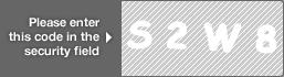 captcha code for visual authentication  letter S number 2 letter W number 8