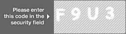 captcha code for visual authentication  letter F number 9 letter U number 3