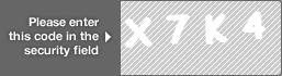 captcha code for visual authentication  letter X number 7 letter K number 4