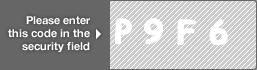 captcha code for visual authentication  letter P number 9 letter F number 6
