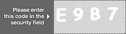 captcha code for visual authentication  letter E number 9 letter B number 7