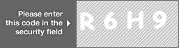 captcha code for visual authentication  letter R number 6 letter H number 9