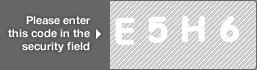 captcha code for visual authentication  letter E number 5 letter H number 6